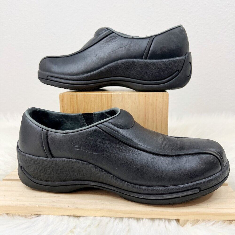 Dansko Bicycle Toe Slip On Clogs Slip‎ Resistant Black Women's Size 40 - US(9.5)